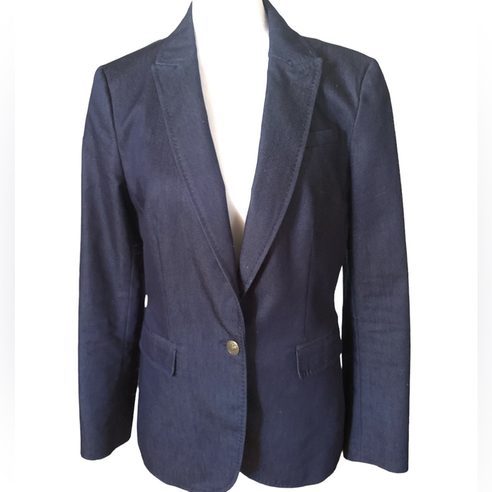 Banana Republic NAVY Linen Blazer